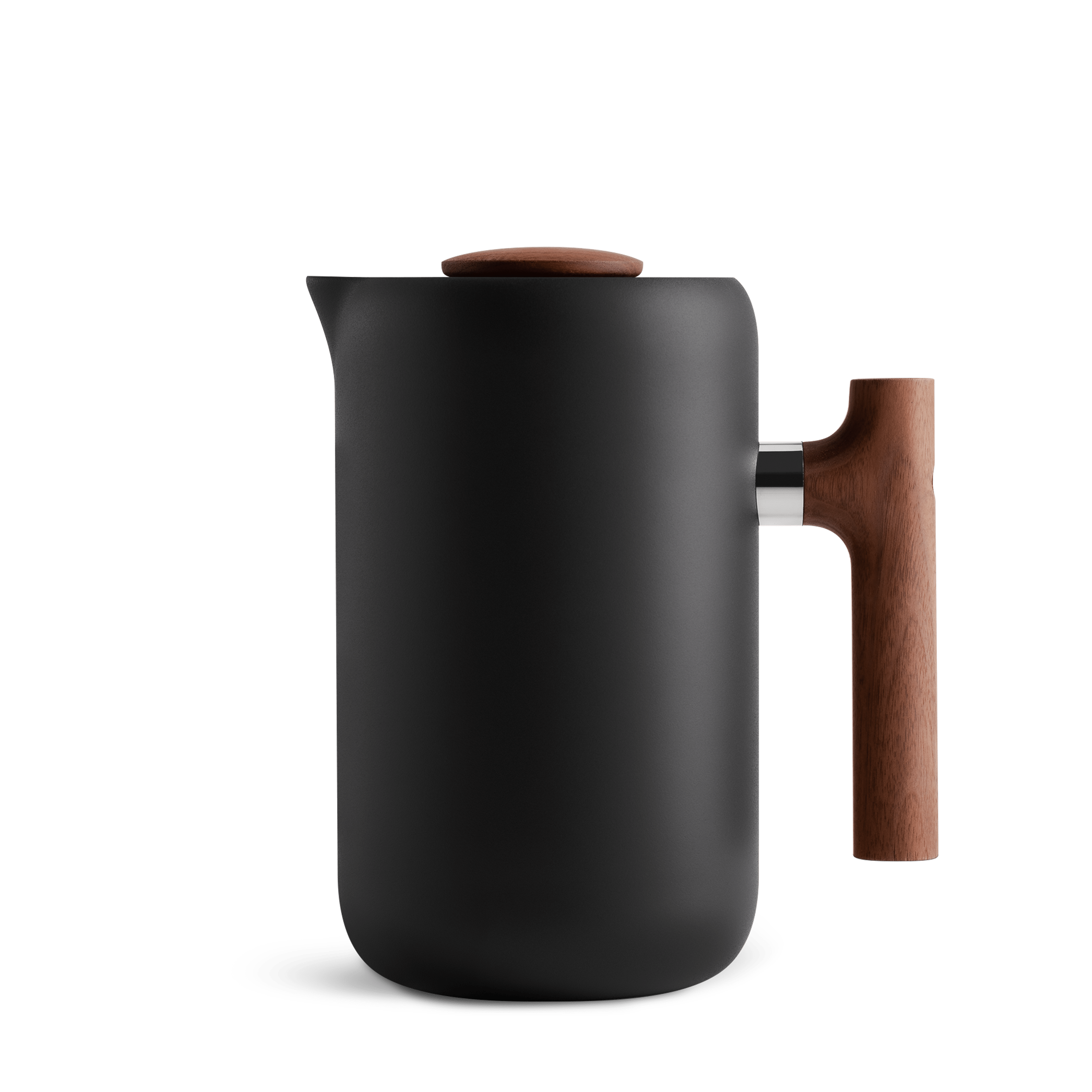 Fellow Clara French Press, Schwarz - Walnuss - Coffee Annan