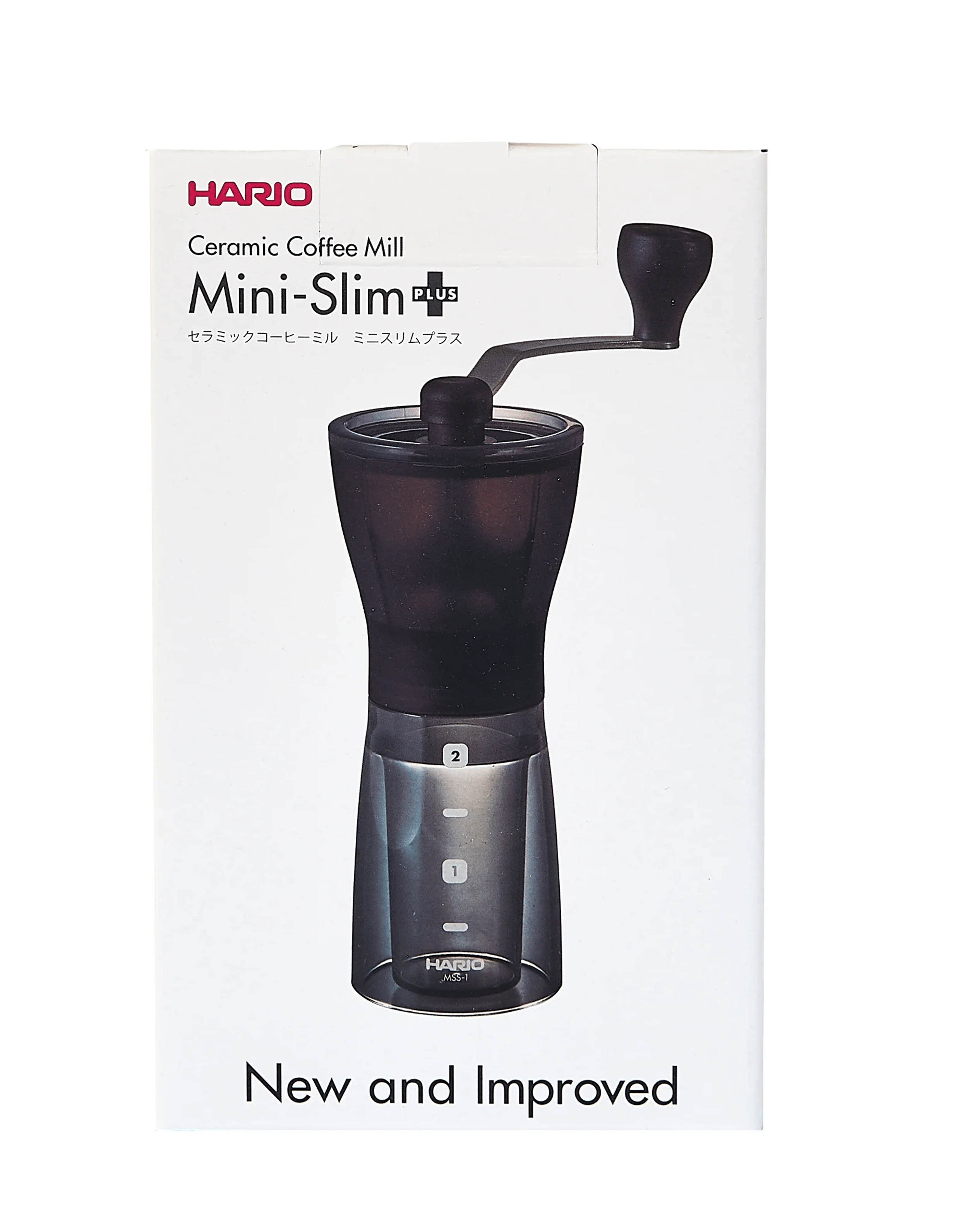 Verbesserte Hario Mini Slim Plus | Handmühle aus Japan